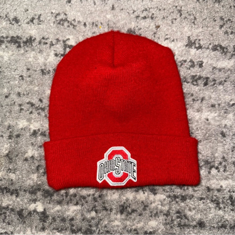 Ohio State Red Beanie